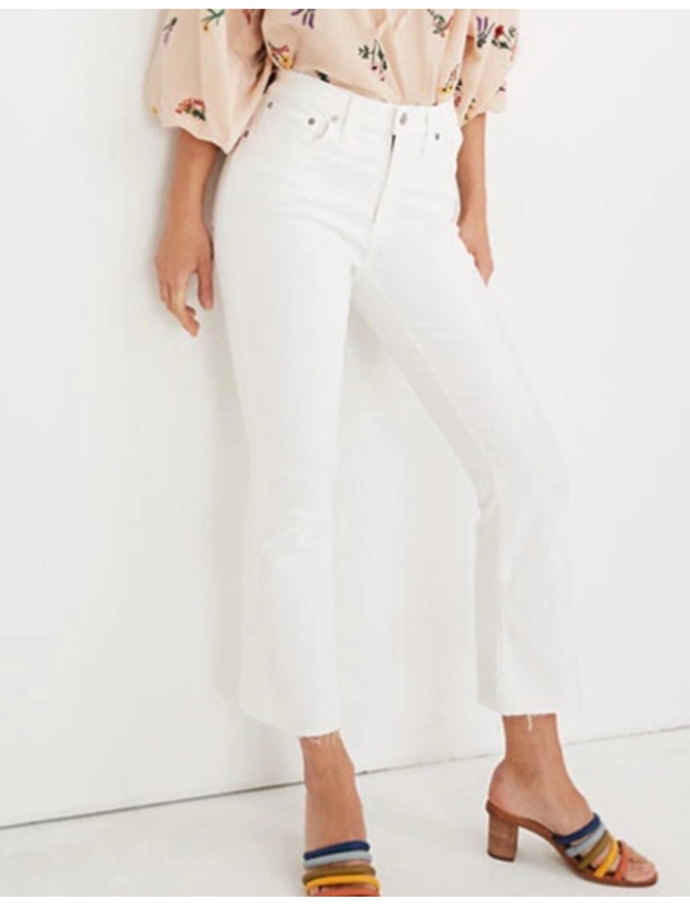 Madewell Cali Demi-Boot Jeans in Pure White 26